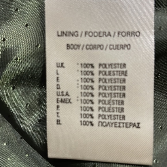 Diesel RAMBO black band collar leather Jacket- men, size: large - Picture 7 of 15